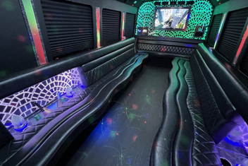 Green Bay Limo Bus Interior